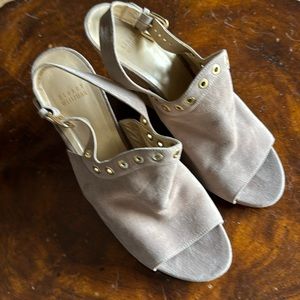 Stuart weitzman brand new size 12 nude suede wedge